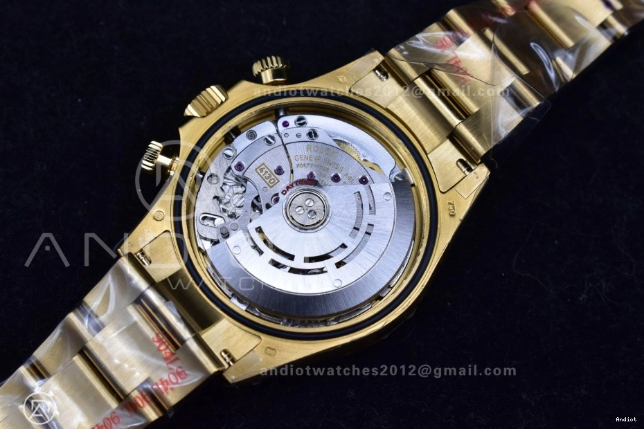 Bracelet 116508 Dial QF V2 1:1 Edition YG Black Best Daytona SH4130 Diamonds on 0413